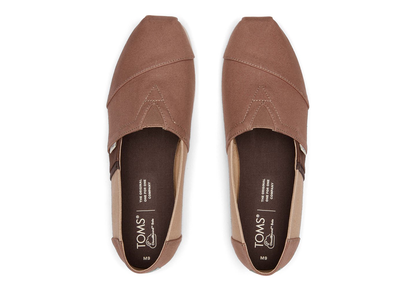 Toms Alpargata Color Block Espadrille Brown - Mens - 78953-SDLB